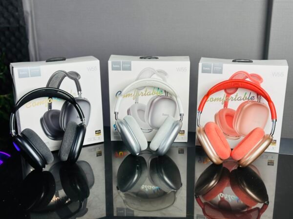Hoco W55 Wireless Headphones Pink - Image 2