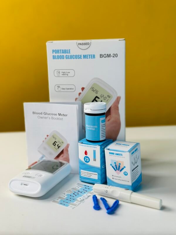 GearUP BGM-20 Diabetes Measuring Machine/ Blood Glucose Meter With 25 Test Strips - Image 4
