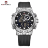 Naviforce 9219 Dual Strap Best Men’s Watch – Black