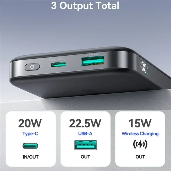 JOYROOM JR-PBM12 22.5W 10000mAh Wireless Power Bank - Image 3