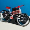 MidClock HY-F117 Unique Bicycle Vintage Flip Desk Clock - Image 2